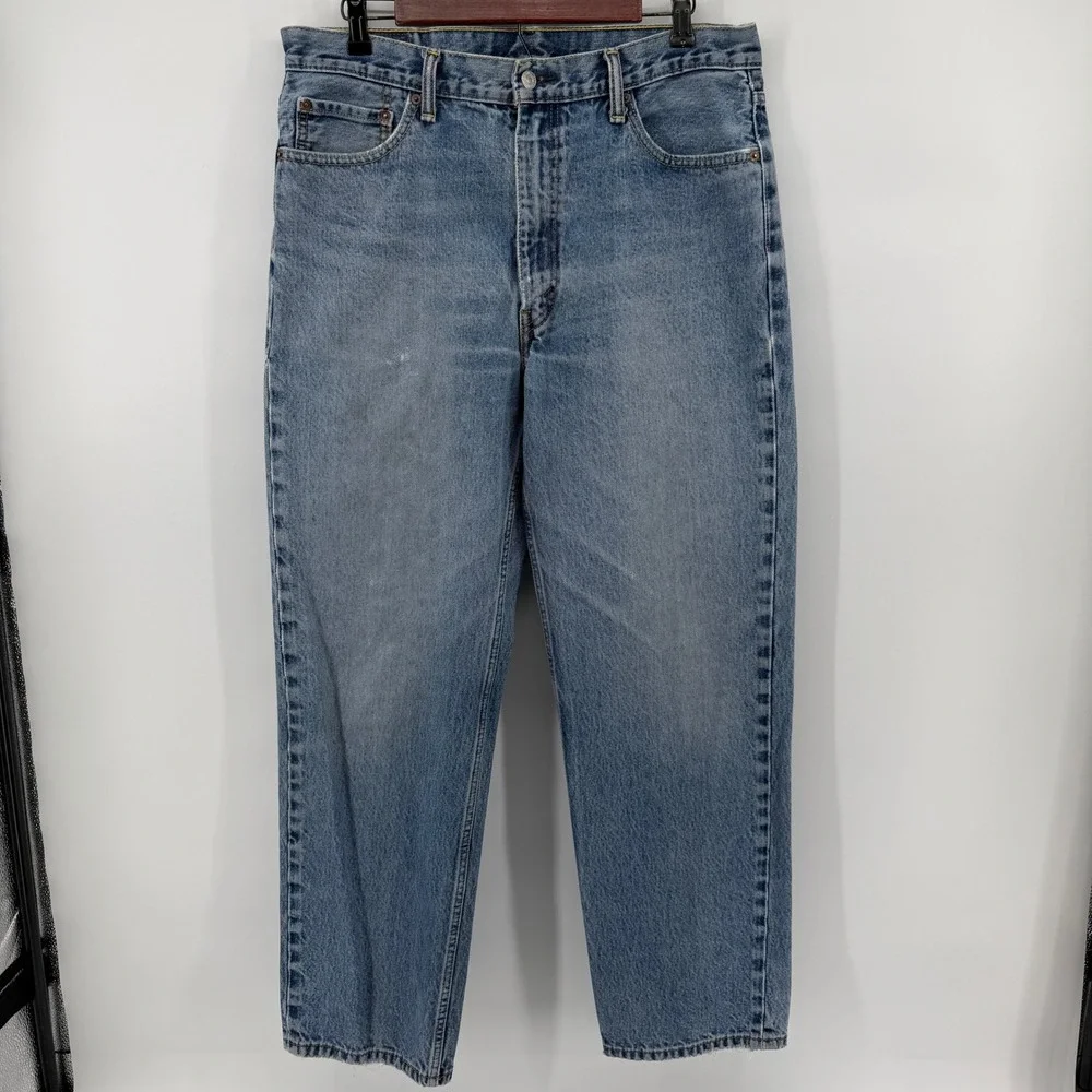 Levi's 550 Relaxed Fit Jeans Mens 36x32 Blue Medium Wash Tapered Leg Denim